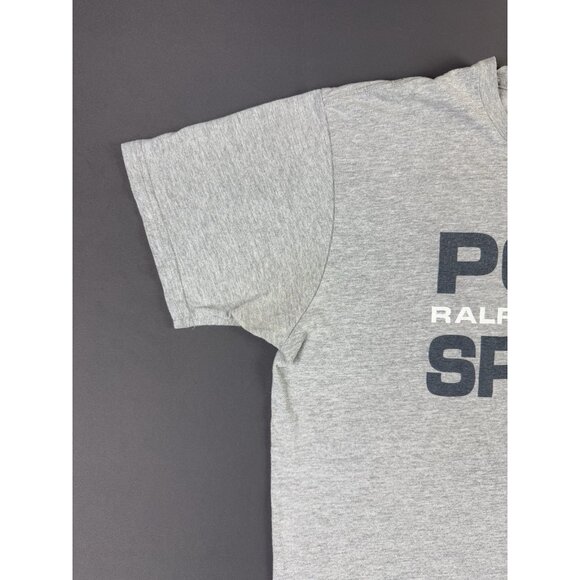 Rare Vintage 90s Ralph Lauren Polo Sport Gray Shirt Streetwear Hype Designer Art - Picture 4 of 8